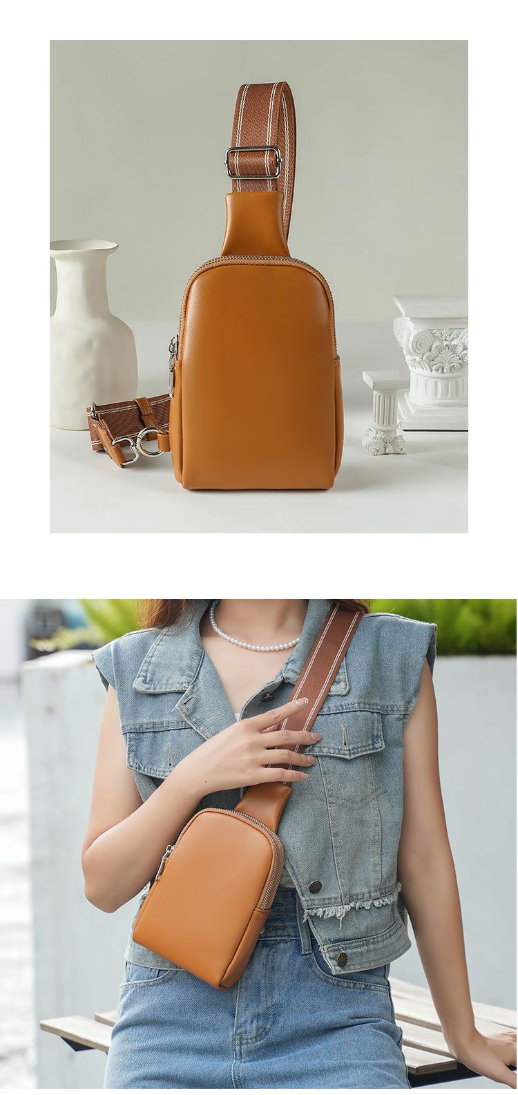 Borsa unisex, piccola borsa a tracolla, borsa da donna, morbida pelle, borsa a tracolla da donna, borsa da coppia_voghion.com