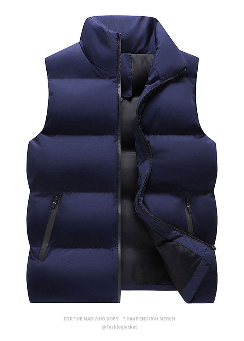 Herenkleding Heren katoenen vest herfst en winter heren vest stijl grote maat gilet vest middelbare leeftijd en jonge jas_voghion.com