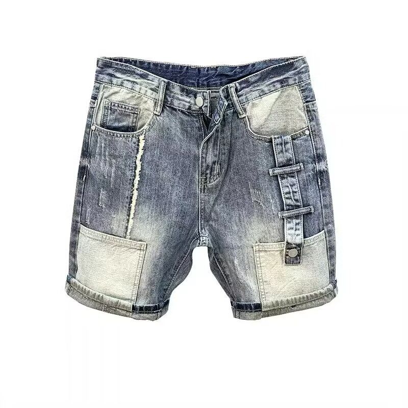 Männer Kleidung der Sommer neue mode marke männer denim shorts ein stück drop verschiffen_voghion.com
