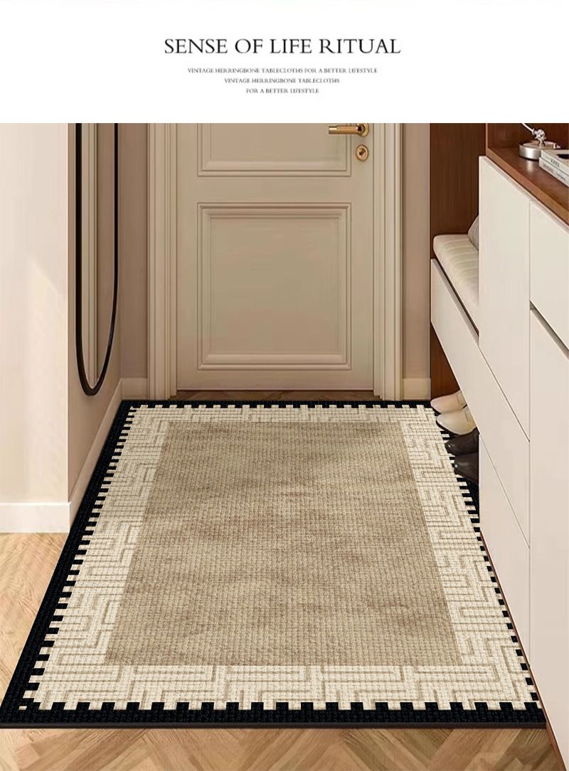 Eingangsmatte im französischen mittelalterlichen Stil, Eingangsschlaufe, Samt, TPR, hochwertiger Türteppich, hochwertiger Teppich, 2025, neu_voghion.com