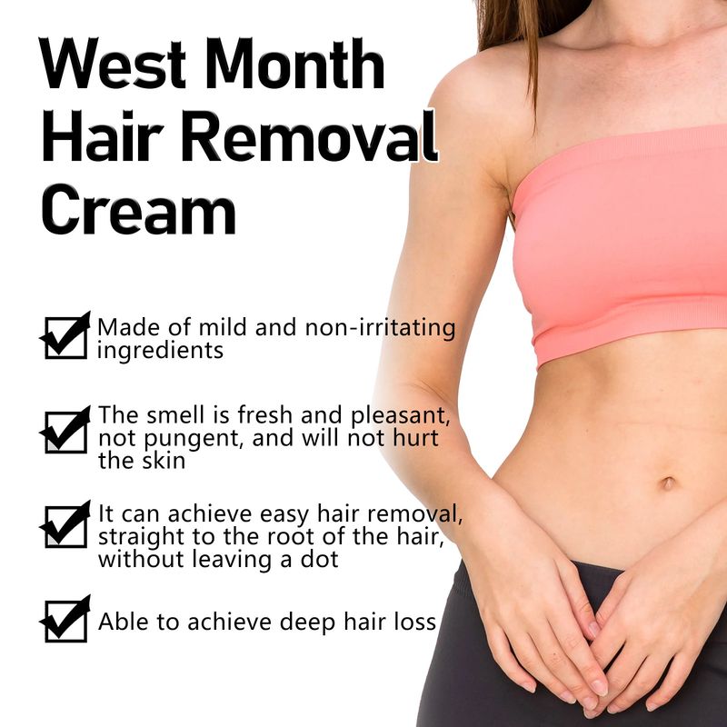 Ķermeņa depilācijas balzams, visa ķermeņa padušu lūpas maiga matu noņemšana āda gluda un maiga_voghion.com