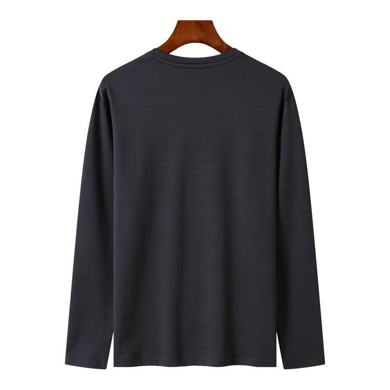 Long sleeved T-shirt for leisure, sports, fitness, high elasticity, quick drying top_voghion.com