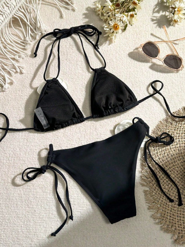 2024 new fashion 3D three-dimensional flower split-body swimsuit sexy bikini set_voghion.com