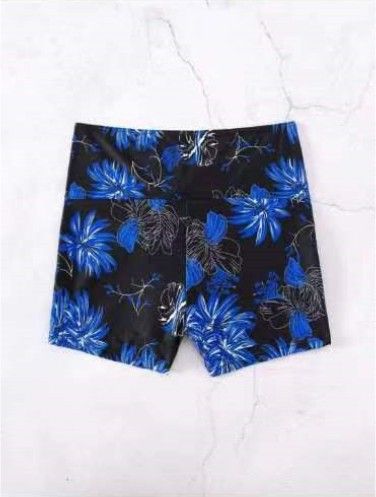 Swim Printed Damen Boxer Konservative High Waist Kordelzug Strand Single Shorts_voghion.com