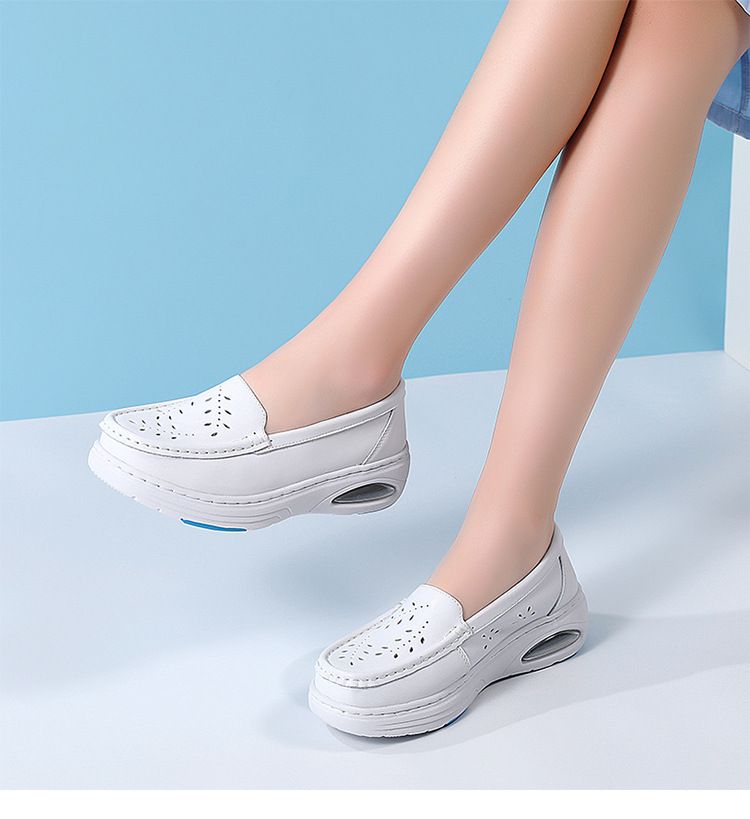 2024 Weiche Sohlen, bequeme Sommerschuhe mit rutschfester Sohle, atmungsaktiv, nicht müde, geruchshemmend, Arbeitsschuhe für Damen_voghion.com