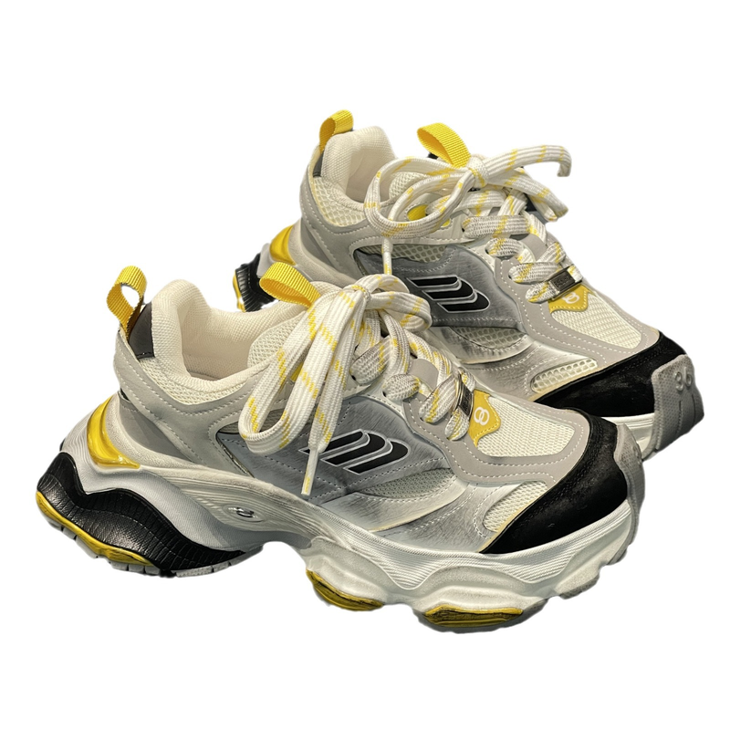 Autunno/Inverno 2023 Nuovo Spessa Suola Parigi Cargo Dad Liu Haoran Stesso Stile Walking Show Elevated Sport Scarpe da Donna_voghion.com