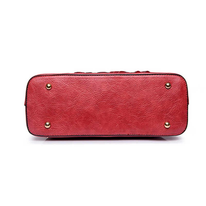 Borsa a mano con manico ad anello con stampa floreale cinese Borsa a tracolla da donna in ecopelle di grande capacità_voghion.com