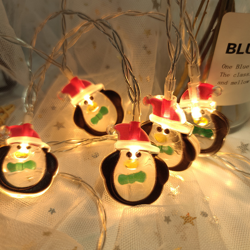 Nueva cadena de luces LED navideñas, luces de colores para el festival de Papá Noel, cadena de luces decorativas para árbol de Navidad, luces de Papá Noel_voghion.com