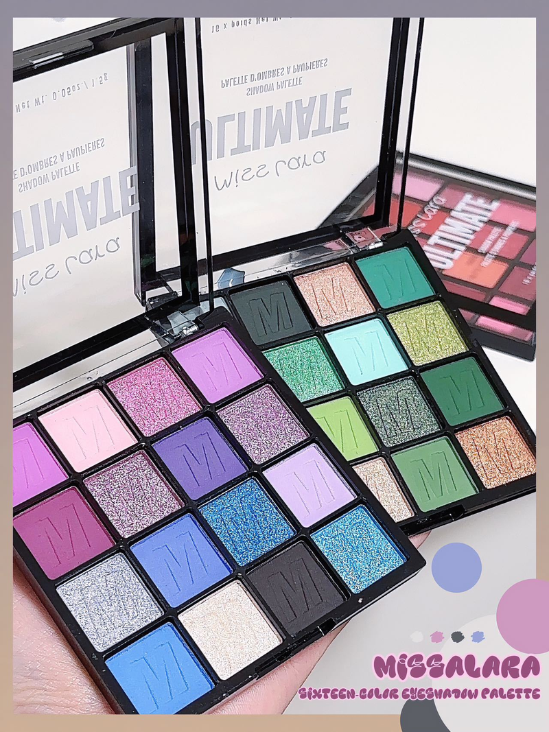 Paleta de sombras de ojos multicolores deslumbrantes para principiantes con 6 colores de sombras de ojos mate perladas_voghion.com