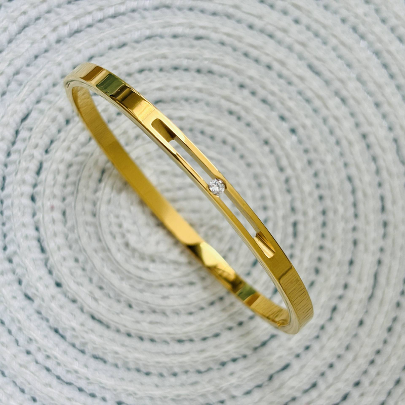 Sieradenset voor dames, modieus, gegalvaniseerd titaniumstaal, groene zirkonia, groot merk, diamant, schaakbordontwerp, armband, stapelarmband_voghion.com