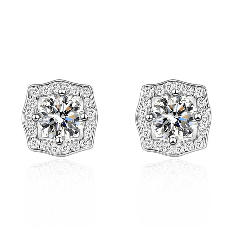 Orecchini quadrati con moissanite, leggeri, di lusso, di alta qualità, brillanti, squisiti, versatili, orecchini per donna_voghion.com