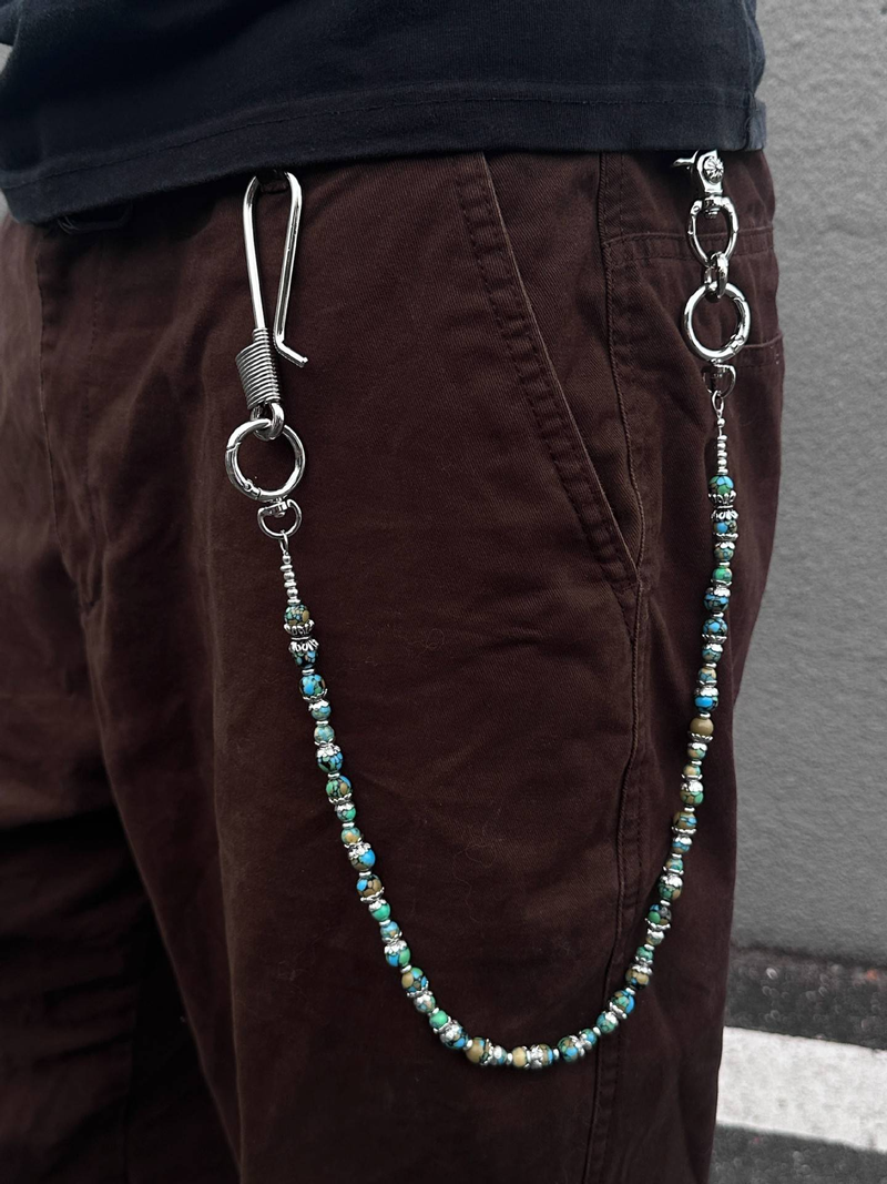 Niche Metal Volcanic Stone Waist Pendant High Quality Texture Design Single Item Unique Creative Accessories Trouser Chain_voghion.com