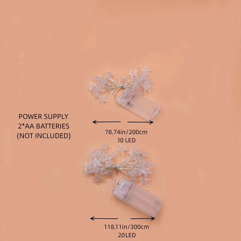 Luci decorative per la notte stellata, per Natale, matrimoni, feste, decorazioni per la casa e il camino, controllo tramite interruttore, luci di Natale, illuminazione per l'atmosfera delle feste_voghion.com