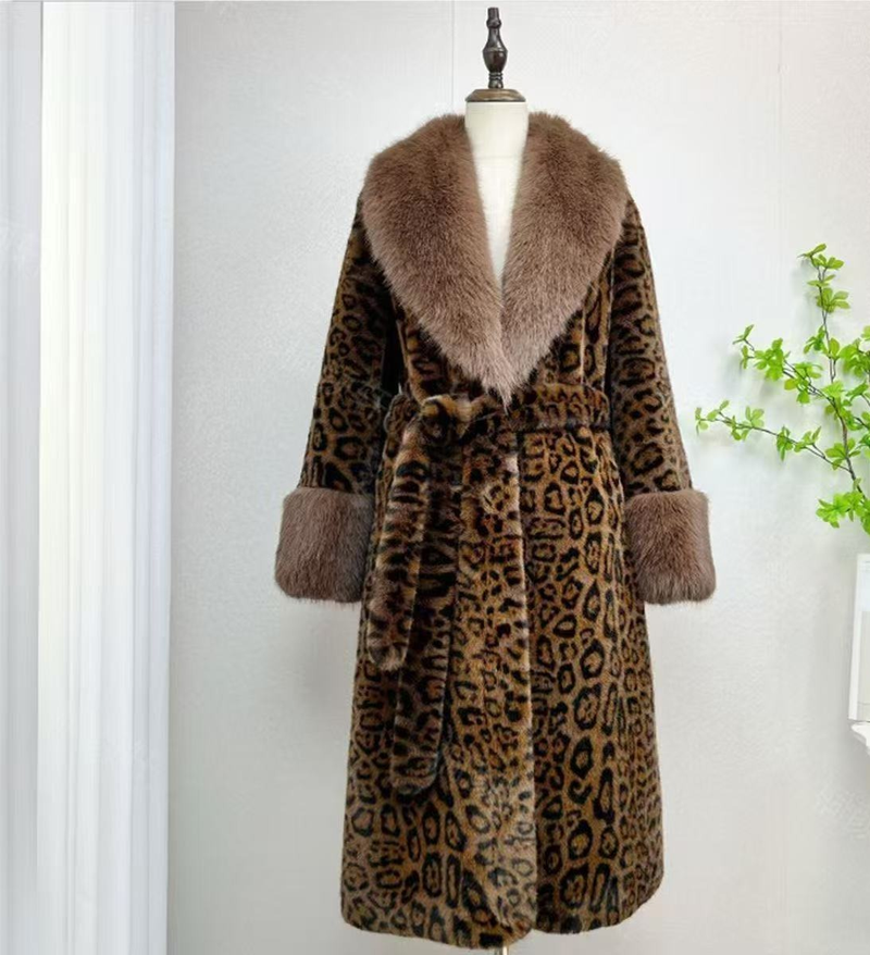 Luxus-Kunstpelzmantel mit Fuchskragen – Mittellange Winterjacke für Damen (M-XL)_voghion.com