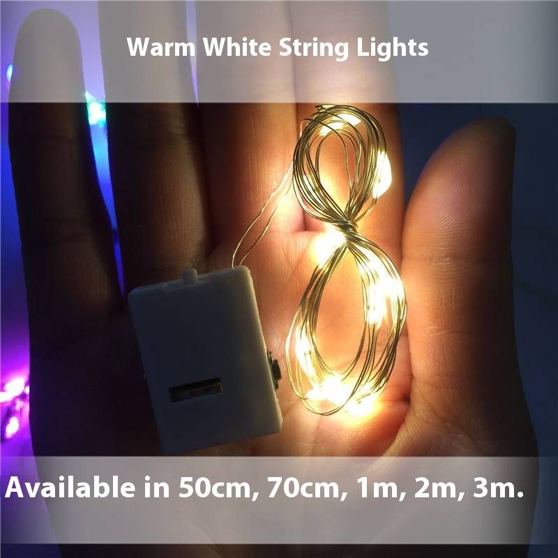 Guirlande lumineuse LED réglable – 3 modes d'éclairage pour mariages, fêtes et décoration intérieure (blanc chaud/couleur, 2 m/3 m, étanchéité IP67)_voghion.com