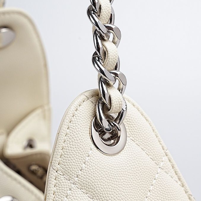 Borsa a tracolla trapuntata in vera pelle da donna con tracolla a catena - Borsa tote con coulisse_voghion.com