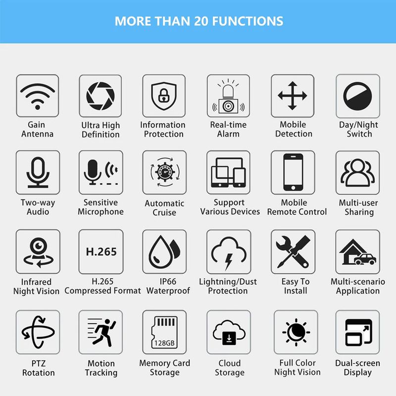 Yoosee Smart Bullet Camera - Wireless WiFi Surveillance HD Night Vision Mobile Remote_voghion.com