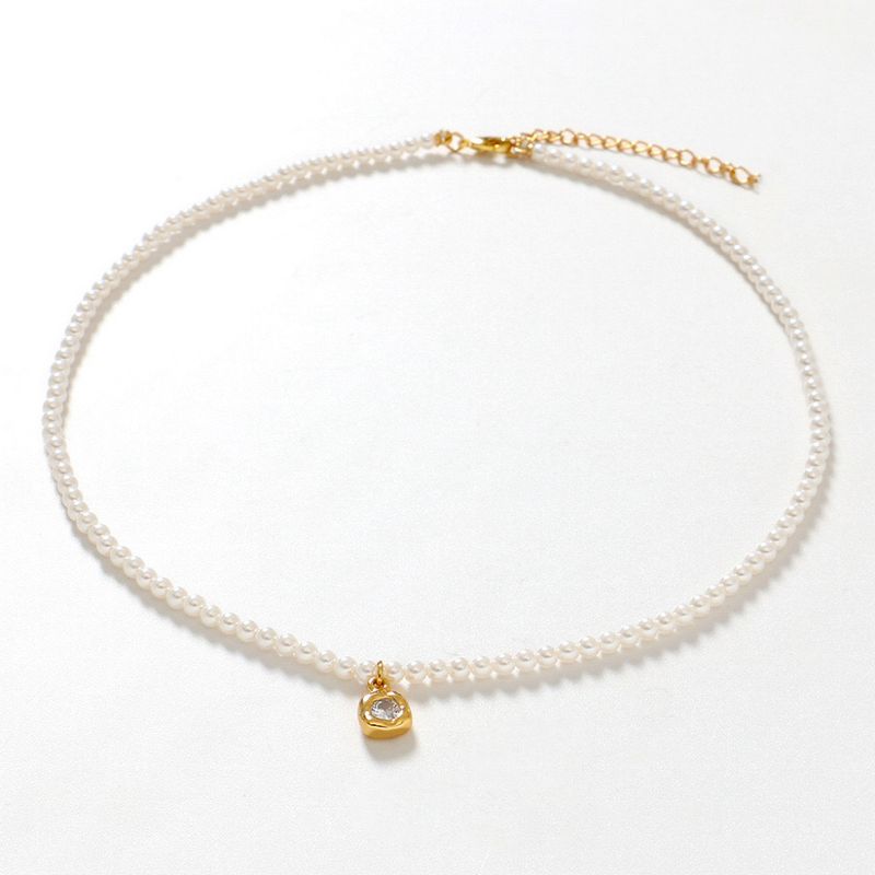 Set di collana di perle con piccolo ciondolo HJ-5_voghion.com