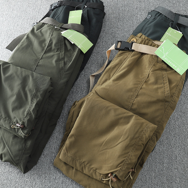 Winddichte und wasserdichte Outdoor-Samt-Softshell-Hose Gerade Winter-Freizeithose Multi-Bag-Tooling Herren_voghion.com