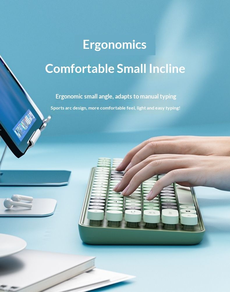 Tastiera e mouse wireless NeoGear Bluetooth per computer portatile, ricarica, ufficio, ragazze, carino, e-sport, portatile, silenzioso, doppia modalità_voghion.com