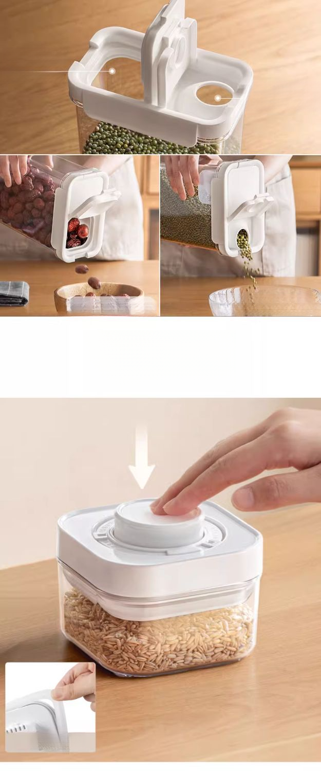 Contenitore in plastica sigillato per alimenti da cucina, contenitore per latte in polvere, contenitore per latte in polvere a prova di umidità, contenitore per latte in polvere Five Cereals_voghion.com