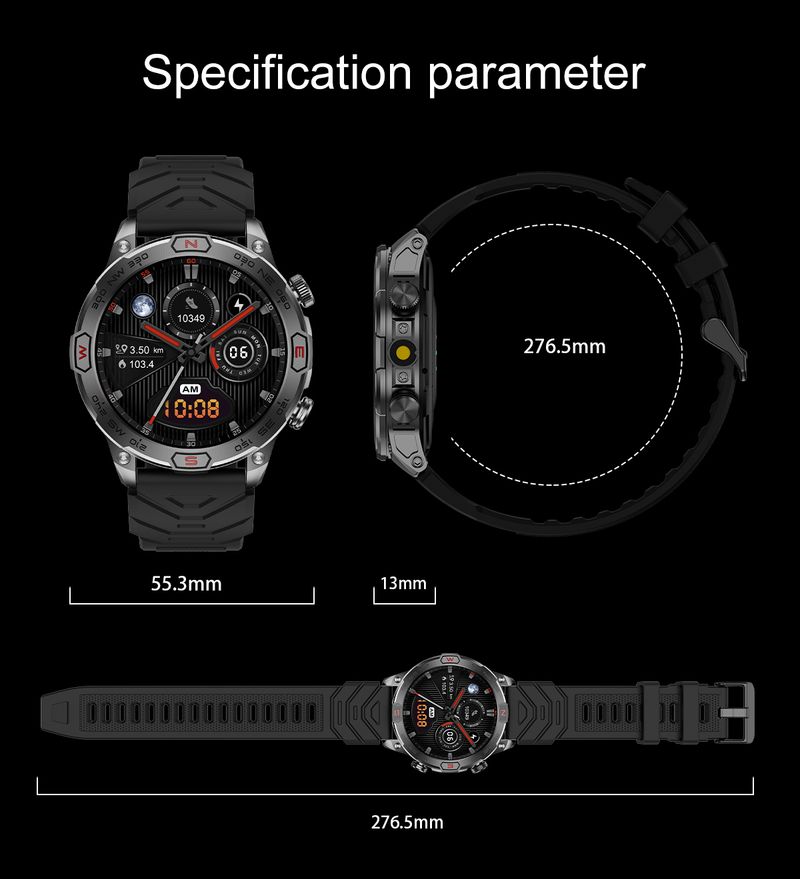 New Men Outdoor Smart Watch Bluetooth Call Sport Tracker Blood Pressure IP68 Waterproof Smartwatch For HUAWEI Xiaomi Android IOS_voghion.com