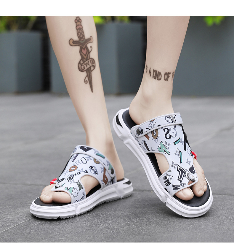 2023 new summer sandals and slippers dual-use cool beach shoes casual all-match open-toed sandals and slippers comfortable men's shoes_voghion.com