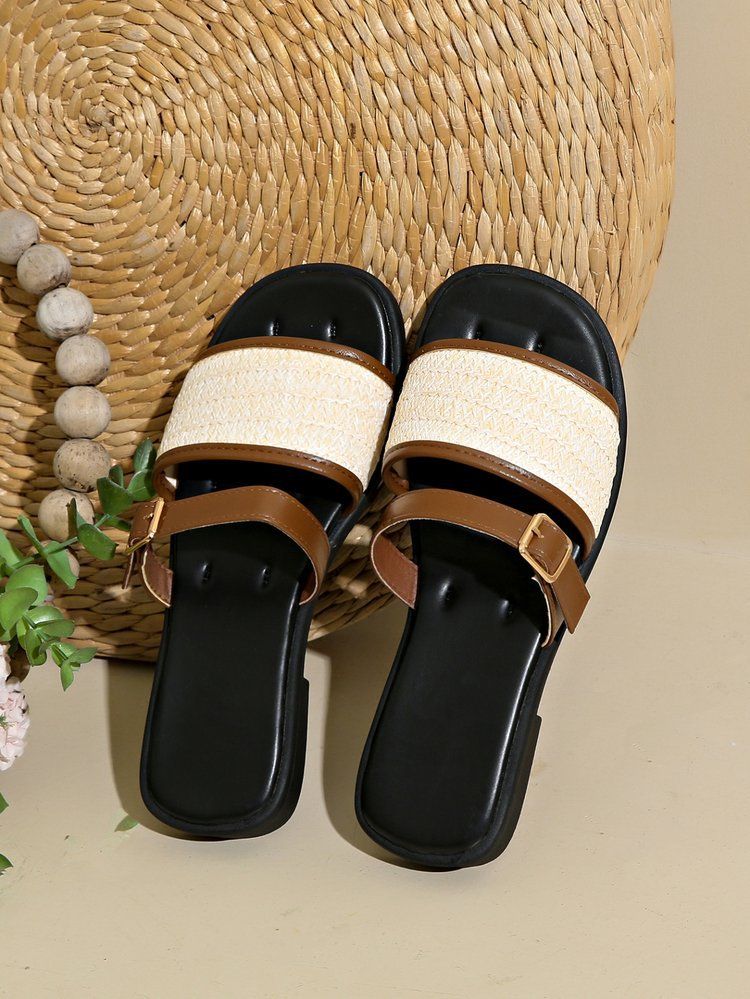 Γυναικεία ίσια πέδιλα slide - Σαγιονάρες παραλίας με μαλακή σόλα Premium για καλοκαιρινά καθημερινά ρούχα_voghion.com