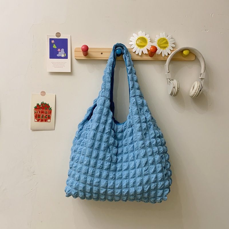 Nuova borsa a tracolla da donna con gilet Bubble Cloud, grande capacità, moda casual, borsa a mano plissettata da ragazza_voghion.com