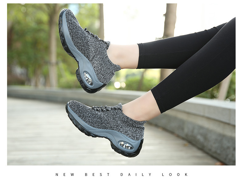 2023. aasta uued suured elastsed Flykniti hingavad kingad, sokid, trendikad, kerged ja kerged naiste spordijalatsid_voghion.com