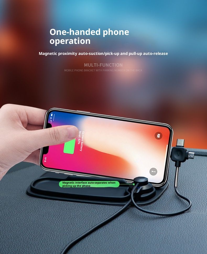 Small Deng Small Deng Cross-border Exclusive Auto-Navigationshalterung Handyhalterung Silikon-Antirutschmatte_voghion.com