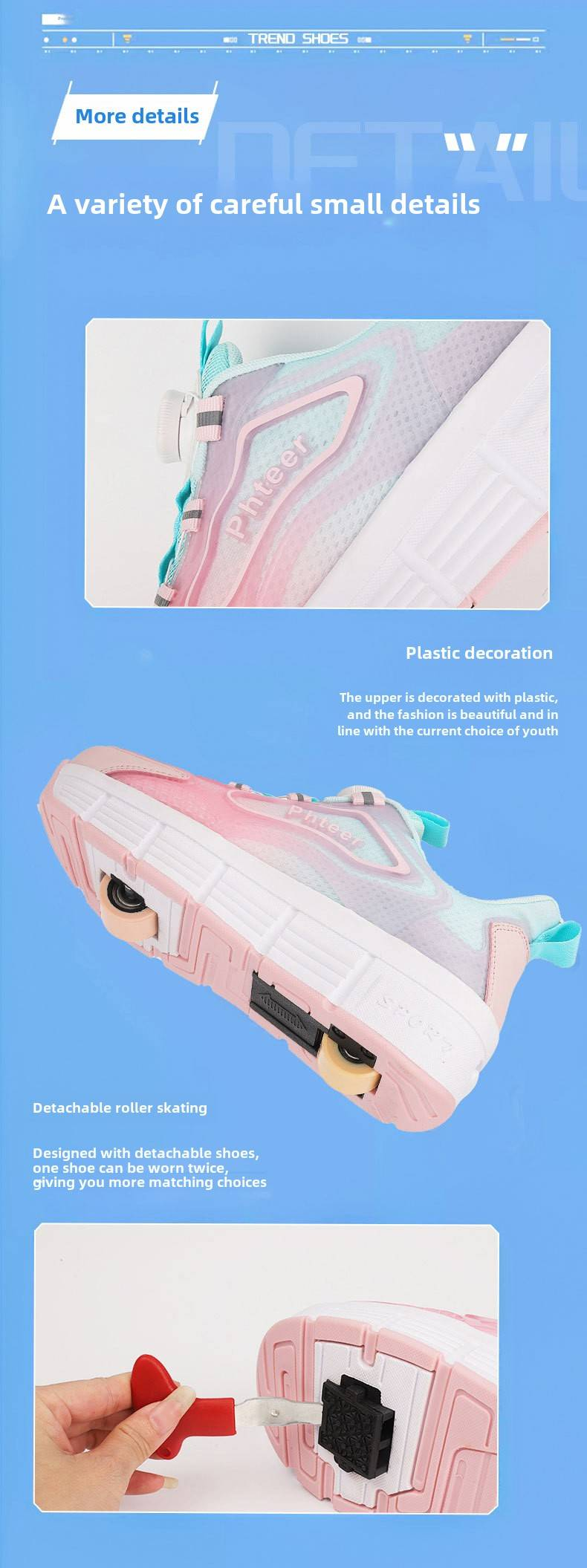 Scarpe da corsa per bambini Scarpe da ginnastica con carrucola automatica per bambine Scarpe da ginnastica con ruote per bambini e mamme Pattini a rotelle deformabili per adulti a doppia ruota_voghion.com