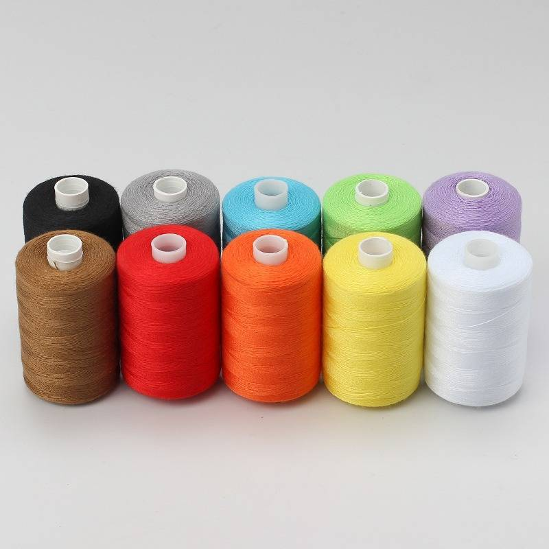 402 Polyester Naaigaren Doos van 10 Kleurrijke Grote Rol Hand Naaigaren Machine Naaigaren_voghion.com