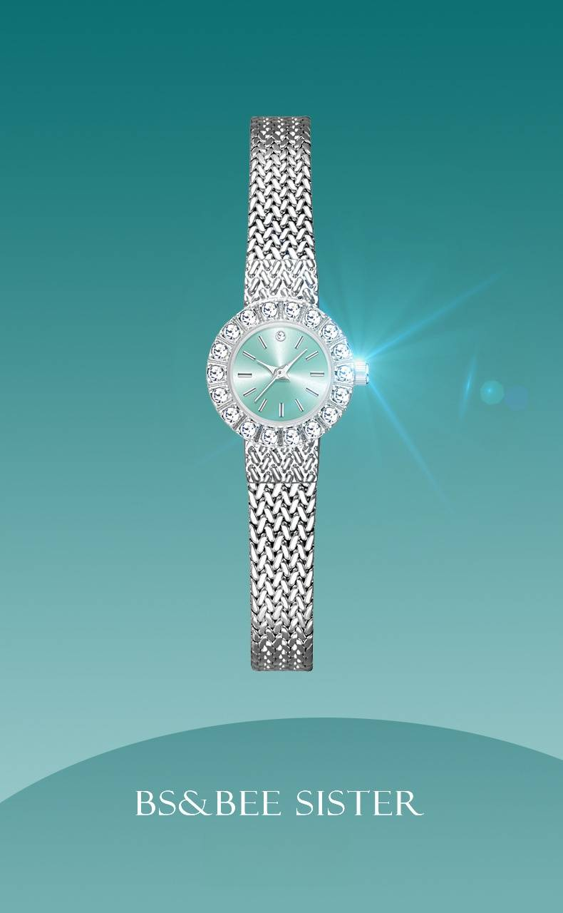 This Is A Ladies' Quartz Watch That Is Perfect For You, Set With Austrian Diamonds_voghion.com