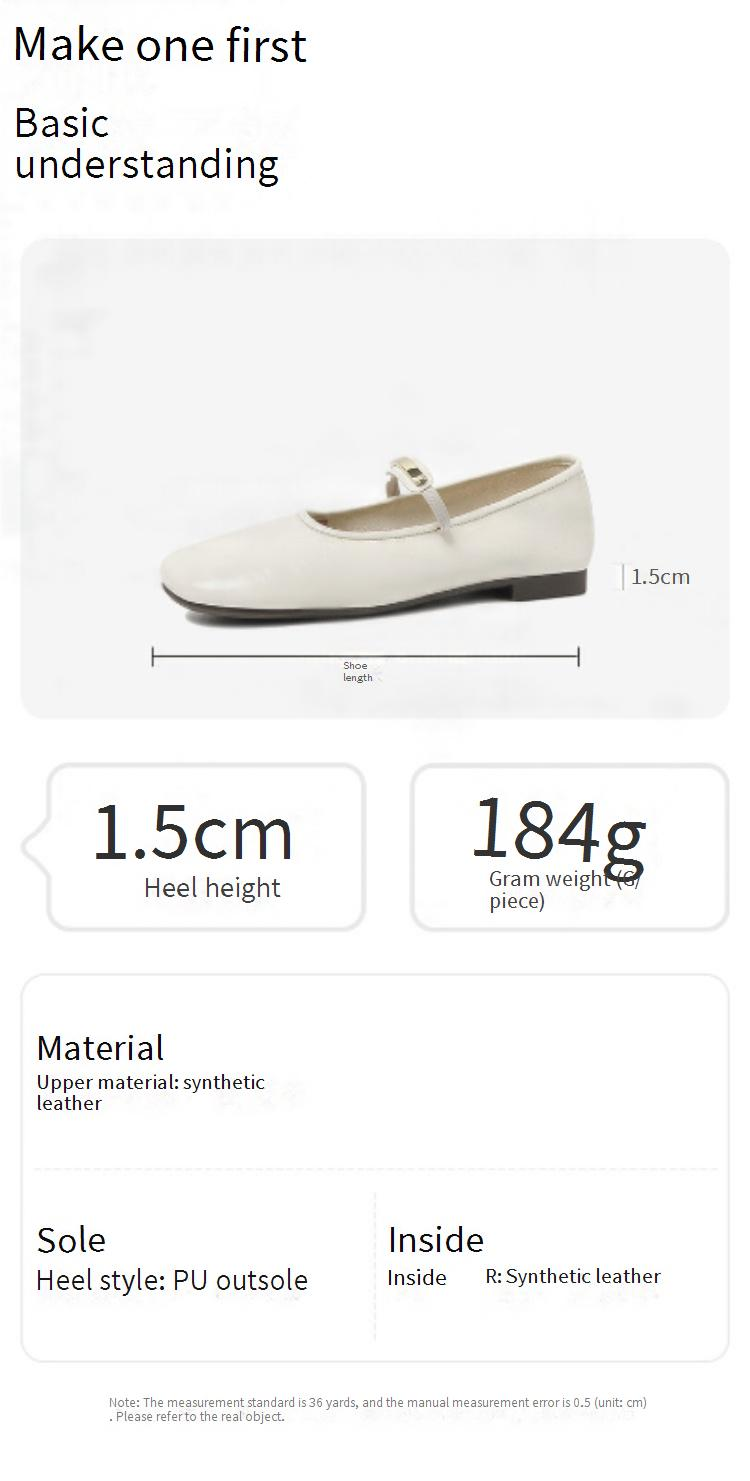 【Soft Sole And Soft Upper】Cameido Comfortable Flat Ankle Strap Shallow Single Shoes For Women, Autumn Round Toe Mary Jane Shoes_voghion.com
