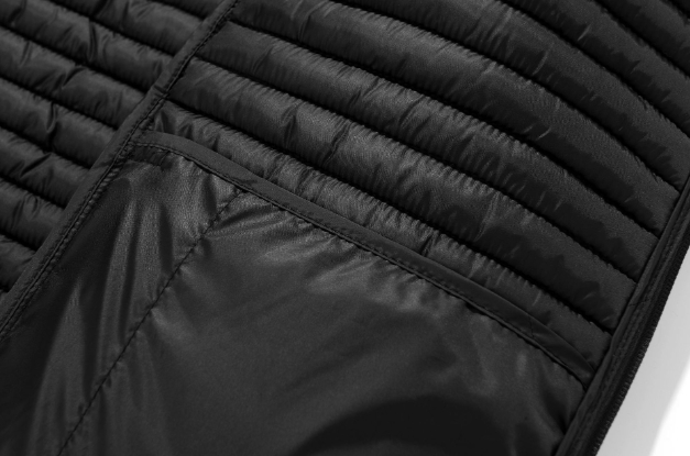 Abrigo de invierno con capucha desmontable y paneles en las mangas para hombre: chaqueta acolchada larga con logotipo, prenda de abrigo cálida y moderna._voghion.com