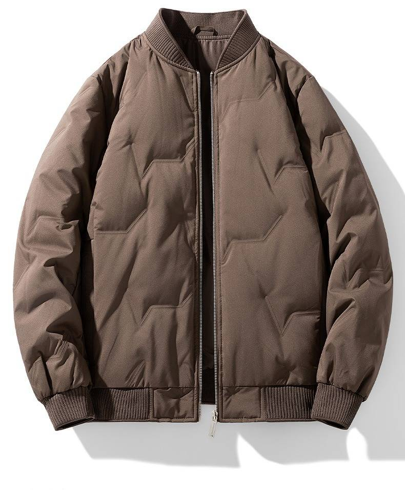 Giubbotto bomber invernale da uomo di alta qualità con piumino d'anatra bianco al 90%, caldo piumino per il freddo, stile aviatore casual, antivento e antigelo_voghion.com
