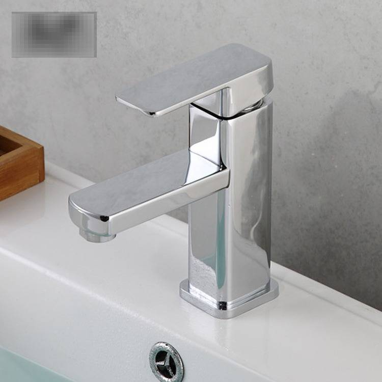 Kare Musluk Sıcak ve Soğuk Tek Delikli Tek Kulplu Lavabo Lavabo Musluğu_voghion.com