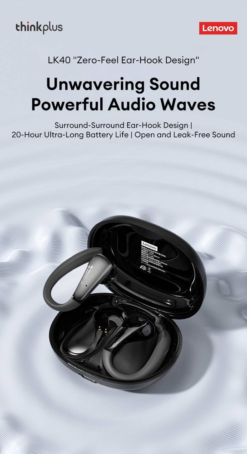 Orijinal Lenovo LK40 Kulak Üstü Bluetooth V5.4 Kulaklıklar Açık Tip Yüksek Kaliteli Gürültü Önleyici Kulaklıklar Koşu İçin Özel Spor Kulaklıkları_voghion.com