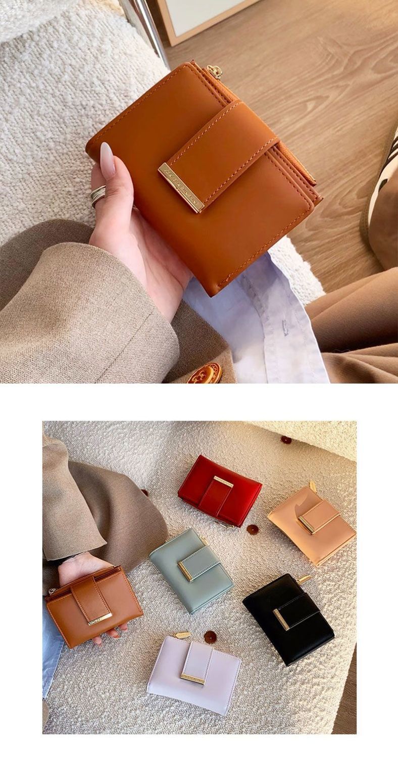Neue koreanische Version der kurzen und einfachen Instram-Schnalle für Damen und Mädchen, mehrere Positionen, Null-Geldbörse, modische Karte_voghion.com