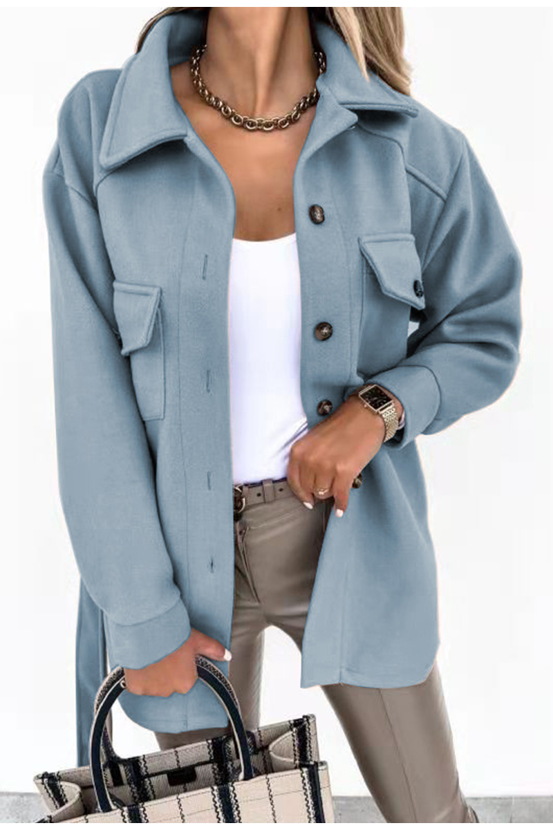 Giacca da donna Autunno Inverno Manica lunga Cappotto casual Giacca da donna moda vintage giacca a vento da donna Capispalla larghi e caldi_voghion.com