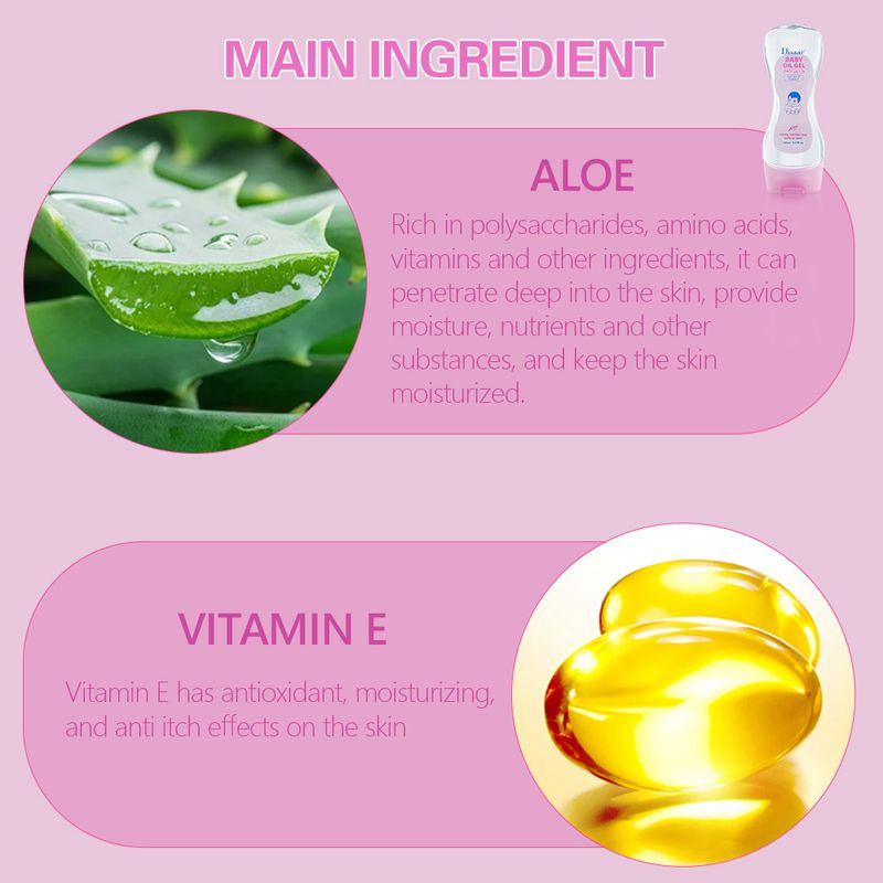 Disaare Aloe Vera Moisturizing Skin Soothing Gel Baby Oil_voghion.com