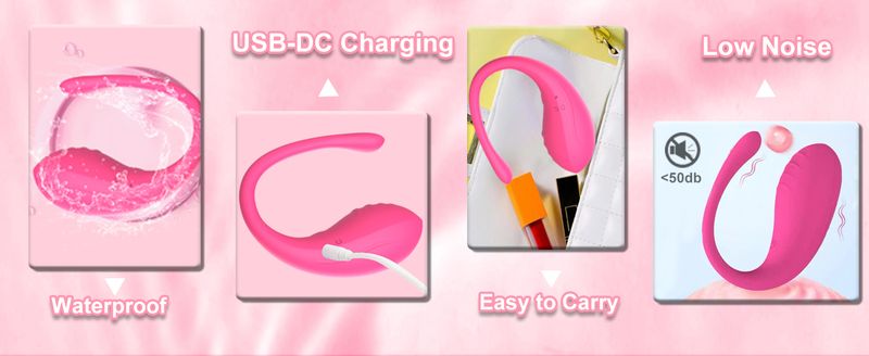 APP Control Portable Wireless Remote Couple Vibrator With Softest Silicone and Ipx6 Waterproof_voghion.com