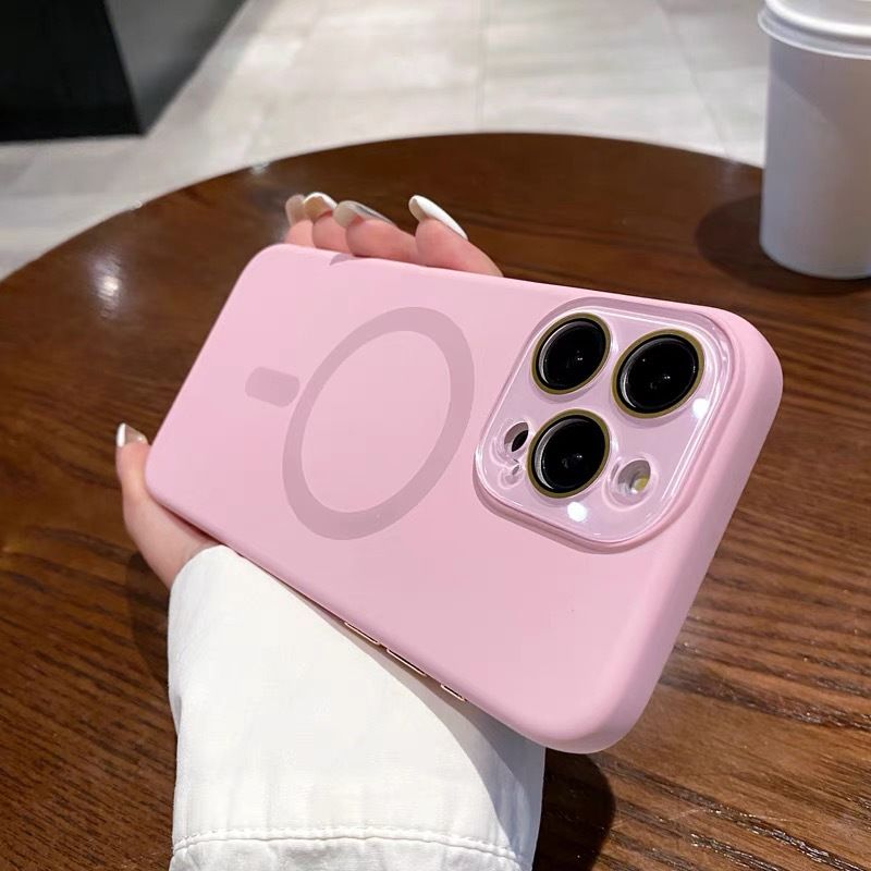 Pouzdra a kryty na telefon vhodné pro iPhone 15, tekutý silikonový kryt Promax na mobilní telefon 14, magnetický kryt na mobilní telefon, ochranná fólie na čočku_voghion.com