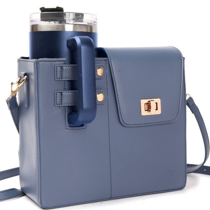 Borsa per tazza d'acqua portatile per bevande all'aperto, grande thermos universale, borsa rosa monospalla per tazza d'acqua, borse a tracolla_voghion.com