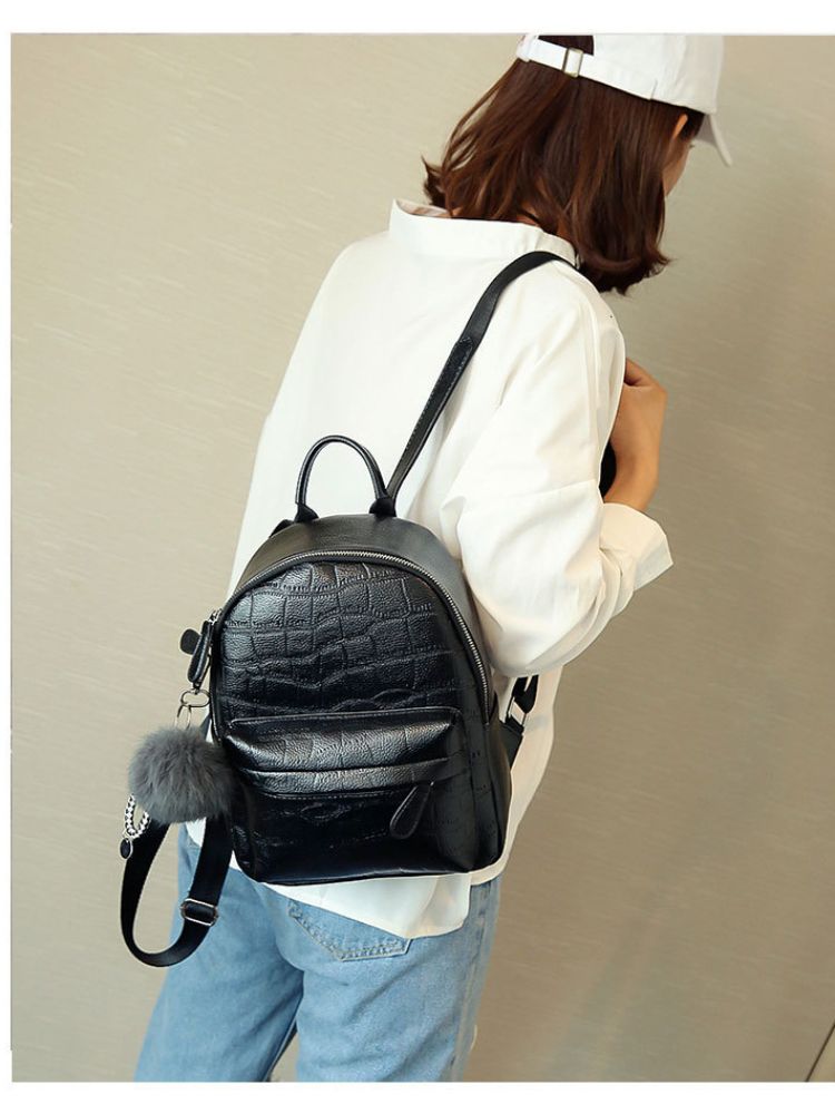 Mini Women PU Leather Cute Small Backpack Female White Back Pack Black Backpacks For Teen Girls Fashion_voghion.com