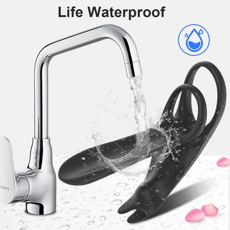 Anello vibrante, vibratore ad anello con 12 modalità di vibrazione e ricaricabile tramite USB, giocattoli sessuali per adulti in silicone per uomini_voghion.com