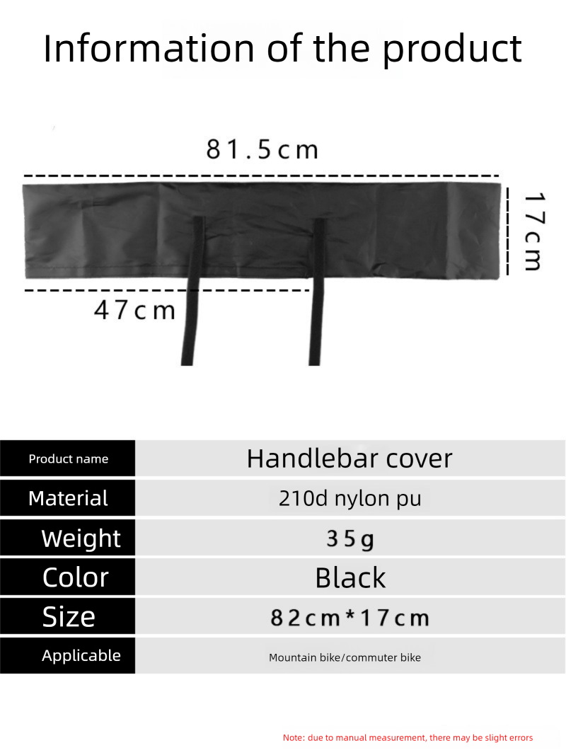 Grenzüberschreitender Staubschutz, PU-Schutz, Regenschutz für Mountainbike-Lenker, Fahrradzubehör_voghion.com