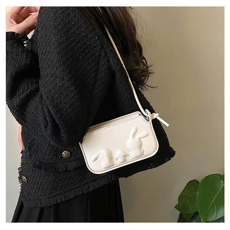 2024 New Rabbit Maca Feeling Bag, Unique Design, Dragon Cute Crossbody Mini Square Bag Trend_voghion.com