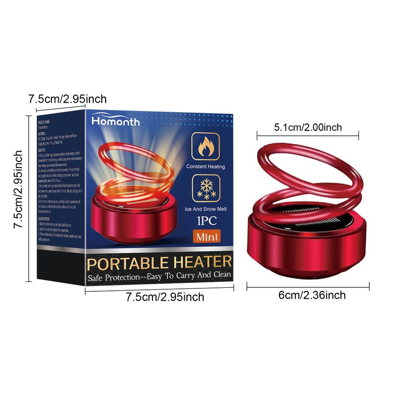 Homonth Portable Dynamic Molecular Heater, Car Window Snow, Ice And Fog Removal Convenient Heater_voghion.com